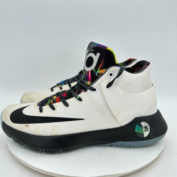 Nike KD Trey 5 IV 4 Kevin Durant Men Size 10 844571-194 White Multi-Color Shoes - Picture 1 of 11